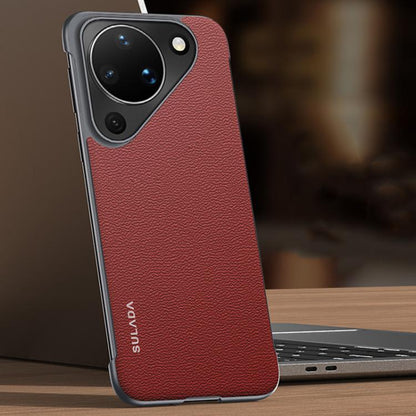 SULADA Frameless Top Layer Cowhide Leather PC Phone Case, For Huawei Pura X View, For Huawei Pura 90 Pro Max 5G, For Huawei Pura 90 Pro 5G, For Huawei Pura 90 5G, For Huawei Mate 80 Pro Max, For Huawei Mate 80 / Mate 80 Pro, For Huawei Pura 80 Ultra 5G...