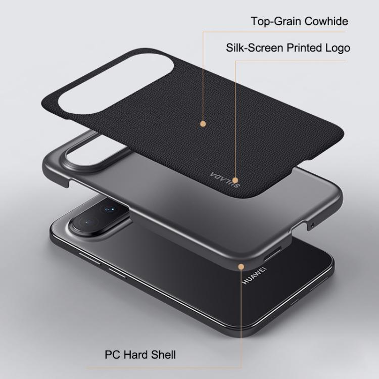 SULADA Frameless Top Layer Cowhide Leather PC Phone Case, For Huawei Pura X View, For Huawei Pura 90 Pro Max 5G, For Huawei Pura 90 Pro 5G, For Huawei Pura 90 5G, For Huawei Mate 80 Pro Max, For Huawei Mate 80 / Mate 80 Pro, For Huawei Pura 80 Ultra 5G...