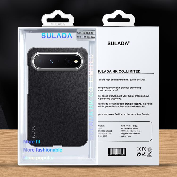 SULADA Frameless Top Layer Cowhide Leather PC Phone Case, For Huawei Pura X View, For Huawei Pura 90 Pro Max 5G, For Huawei Pura 90 Pro 5G, For Huawei Pura 90 5G, For Huawei Mate 80 Pro Max, For Huawei Mate 80 / Mate 80 Pro, For Huawei Pura 80 Ultra 5G...