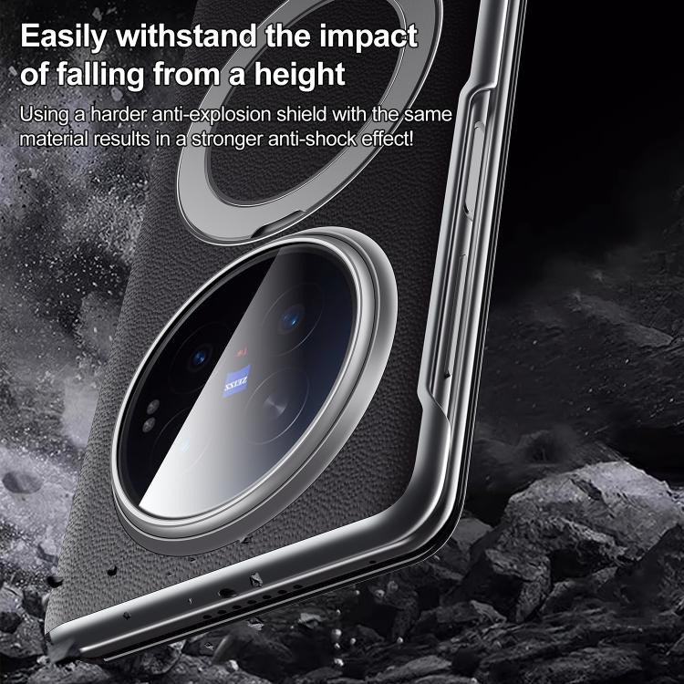 SULADA Smart View Window MagSafe Magnetic Holder Leather Phone Case, For vivo X Fold6 5G, For vivo X Fold5