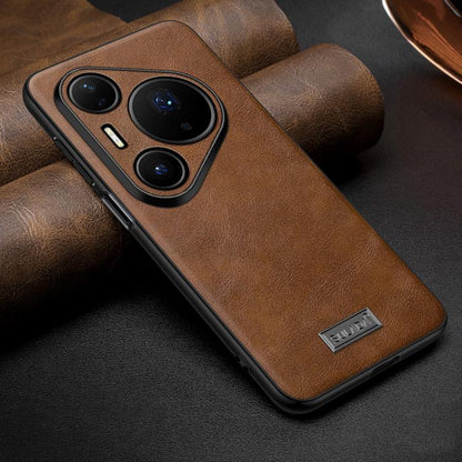 SULADA Shockproof TPU Hybrid Handmade Leather Precise Hole Phone Case, For Huawei Pura X View, For Huawei Pura 90 Pro Max 5G, For Huawei Pura 90 Pro 5G, For Huawei Nova 15 Ultra, For Huawei Nova 15 Pro, For Huawei Nova 15, For Huawei Mate 80 RS Ultimat...