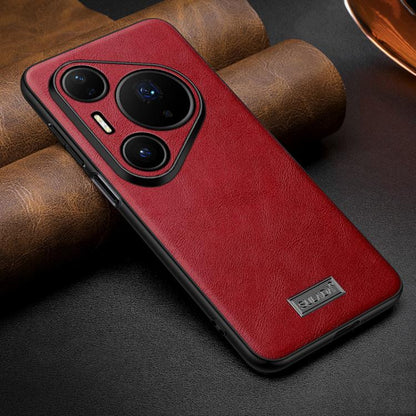 SULADA Shockproof TPU Hybrid Handmade Leather Precise Hole Phone Case, For Huawei Pura X View, For Huawei Pura 90 Pro Max 5G, For Huawei Pura 90 Pro 5G, For Huawei Nova 15 Ultra, For Huawei Nova 15 Pro, For Huawei Nova 15, For Huawei Mate 80 RS Ultimat...