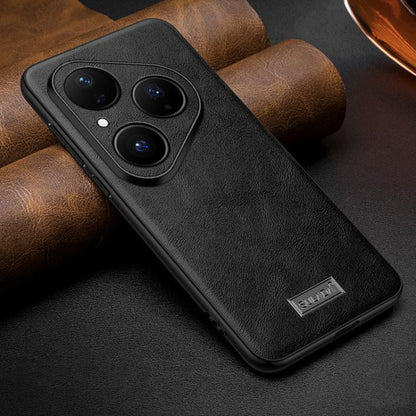 SULADA Shockproof TPU Hybrid Handmade Leather Precise Hole Phone Case, For Huawei Pura X View, For Huawei Pura 90 Pro Max 5G, For Huawei Pura 90 Pro 5G, For Huawei Nova 15 Ultra, For Huawei Nova 15 Pro, For Huawei Nova 15, For Huawei Mate 80 RS Ultimat...