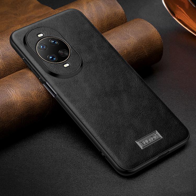 SULADA Shockproof TPU Hybrid Handmade Leather Precise Hole Phone Case, For Huawei Pura X View, For Huawei Pura 90 Pro Max 5G, For Huawei Pura 90 Pro 5G, For Huawei Nova 15 Ultra, For Huawei Nova 15 Pro, For Huawei Nova 15, For Huawei Mate 80 RS Ultimat...