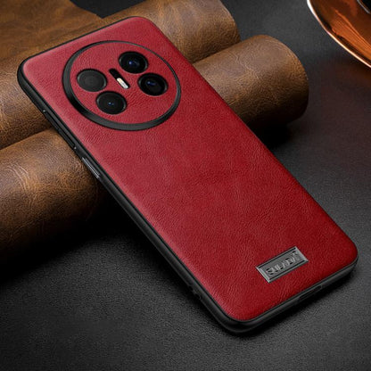 SULADA Shockproof TPU Hybrid Handmade Leather Precise Hole Phone Case, For Huawei Pura X View, For Huawei Pura 90 Pro Max 5G, For Huawei Pura 90 Pro 5G, For Huawei Nova 15 Ultra, For Huawei Nova 15 Pro, For Huawei Nova 15, For Huawei Mate 80 RS Ultimat...