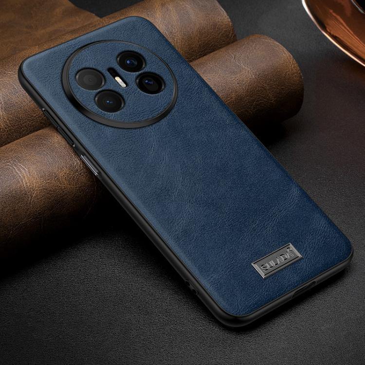 SULADA Shockproof TPU Hybrid Handmade Leather Precise Hole Phone Case, For Huawei Pura X View, For Huawei Pura 90 Pro Max 5G, For Huawei Pura 90 Pro 5G, For Huawei Nova 15 Ultra, For Huawei Nova 15 Pro, For Huawei Nova 15, For Huawei Mate 80 RS Ultimat...
