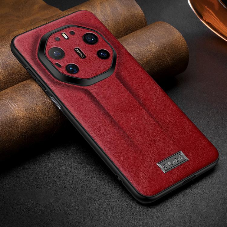 SULADA Shockproof TPU Hybrid Handmade Leather Precise Hole Phone Case, For Huawei Pura X View, For Huawei Pura 90 Pro Max 5G, For Huawei Pura 90 Pro 5G, For Huawei Nova 15 Ultra, For Huawei Nova 15 Pro, For Huawei Nova 15, For Huawei Mate 80 RS Ultimat...