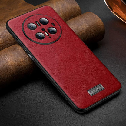 SULADA Shockproof TPU Hybrid Handmade Leather Precise Hole Phone Case, For Huawei Pura X View, For Huawei Pura 90 Pro Max 5G, For Huawei Pura 90 Pro 5G, For Huawei Nova 15 Ultra, For Huawei Nova 15 Pro, For Huawei Nova 15, For Huawei Mate 80 RS Ultimat...