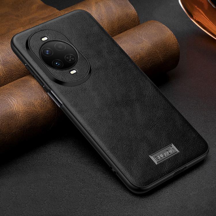 SULADA Shockproof TPU Hybrid Handmade Leather Precise Hole Phone Case, For Huawei Pura X View, For Huawei Pura 90 Pro Max 5G, For Huawei Pura 90 Pro 5G, For Huawei Nova 15 Ultra, For Huawei Nova 15 Pro, For Huawei Nova 15, For Huawei Mate 80 RS Ultimat...