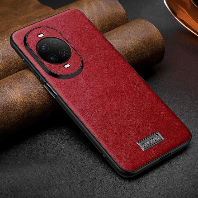 SULADA Shockproof TPU Hybrid Handmade Leather Precise Hole Phone Case, For Huawei Pura X View, For Huawei Pura 90 Pro Max 5G, For Huawei Pura 90 Pro 5G, For Huawei Nova 15 Ultra, For Huawei Nova 15 Pro, For Huawei Nova 15, For Huawei Mate 80 RS Ultimat...