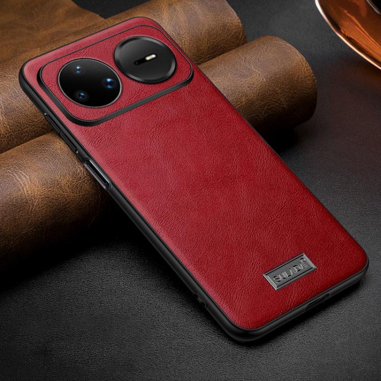 SULADA Shockproof TPU Hybrid Handmade Leather Precise Hole Phone Case, For Huawei Pura X View, For Huawei Pura 90 Pro Max 5G, For Huawei Pura 90 Pro 5G, For Huawei Nova 15 Ultra, For Huawei Nova 15 Pro, For Huawei Nova 15, For Huawei Mate 80 RS Ultimat...