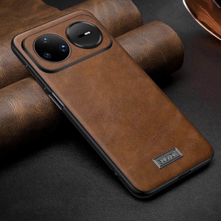 SULADA Shockproof TPU Hybrid Handmade Leather Precise Hole Phone Case, For Huawei Pura X View, For Huawei Pura 90 Pro Max 5G, For Huawei Pura 90 Pro 5G, For Huawei Nova 15 Ultra, For Huawei Nova 15 Pro, For Huawei Nova 15, For Huawei Mate 80 RS Ultimat...
