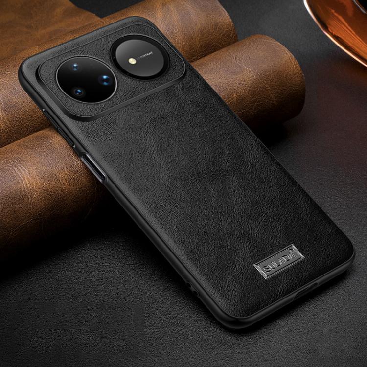 SULADA Shockproof TPU Hybrid Handmade Leather Precise Hole Phone Case, For Huawei Pura X View, For Huawei Pura 90 Pro Max 5G, For Huawei Pura 90 Pro 5G, For Huawei Nova 15 Ultra, For Huawei Nova 15 Pro, For Huawei Nova 15, For Huawei Mate 80 RS Ultimat...