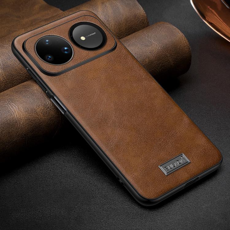 SULADA Shockproof TPU Hybrid Handmade Leather Precise Hole Phone Case, For Huawei Pura X View, For Huawei Pura 90 Pro Max 5G, For Huawei Pura 90 Pro 5G, For Huawei Nova 15 Ultra, For Huawei Nova 15 Pro, For Huawei Nova 15, For Huawei Mate 80 RS Ultimat...