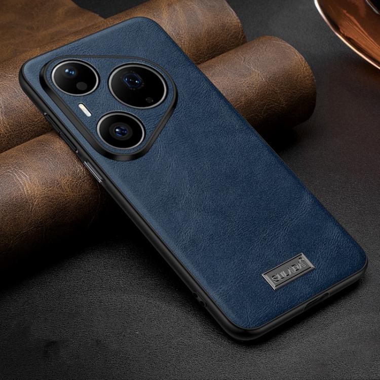 SULADA Shockproof TPU Hybrid Handmade Leather Precise Hole Phone Case, For Huawei Pura X View, For Huawei Pura 90 Pro Max 5G, For Huawei Pura 90 Pro 5G, For Huawei Nova 15 Ultra, For Huawei Nova 15 Pro, For Huawei Nova 15, For Huawei Mate 80 RS Ultimat...