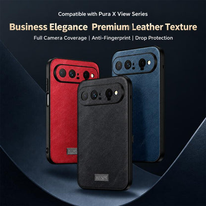 SULADA Shockproof TPU Hybrid Handmade Leather Precise Hole Phone Case, For Huawei Pura X View, For Huawei Pura 90 Pro Max 5G, For Huawei Pura 90 Pro 5G, For Huawei Nova 15 Ultra, For Huawei Nova 15 Pro, For Huawei Nova 15, For Huawei Mate 80 RS Ultimat...