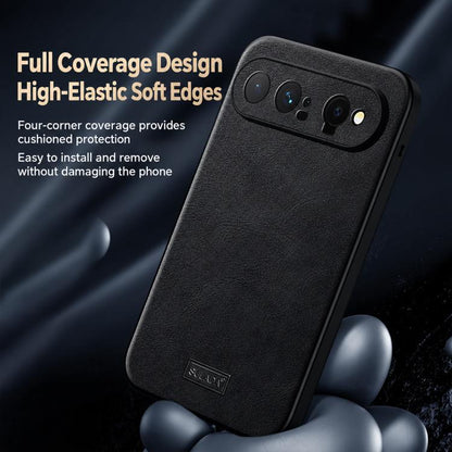 SULADA Shockproof TPU Hybrid Handmade Leather Precise Hole Phone Case, For Huawei Pura X View, For Huawei Pura 90 Pro Max 5G, For Huawei Pura 90 Pro 5G, For Huawei Nova 15 Ultra, For Huawei Nova 15 Pro, For Huawei Nova 15, For Huawei Mate 80 RS Ultimat...