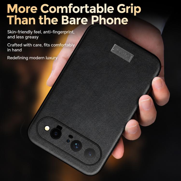 SULADA Shockproof TPU Hybrid Handmade Leather Precise Hole Phone Case, For Huawei Pura X View, For Huawei Pura 90 Pro Max 5G, For Huawei Pura 90 Pro 5G, For Huawei Nova 15 Ultra, For Huawei Nova 15 Pro, For Huawei Nova 15, For Huawei Mate 80 RS Ultimat...