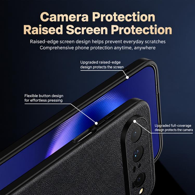 SULADA Shockproof TPU Hybrid Handmade Leather Precise Hole Phone Case, For Huawei Pura X View, For Huawei Pura 90 Pro Max 5G, For Huawei Pura 90 Pro 5G, For Huawei Nova 15 Ultra, For Huawei Nova 15 Pro, For Huawei Nova 15, For Huawei Mate 80 RS Ultimat...