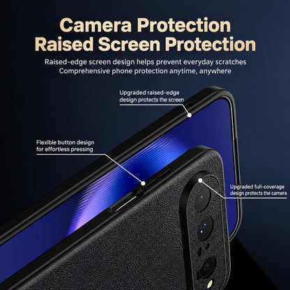 SULADA Shockproof TPU Hybrid Handmade Leather Precise Hole Phone Case, For Huawei Pura X View, For Huawei Pura 90 Pro Max 5G, For Huawei Pura 90 Pro 5G, For Huawei Nova 15 Ultra, For Huawei Nova 15 Pro, For Huawei Nova 15, For Huawei Mate 80 RS Ultimat...
