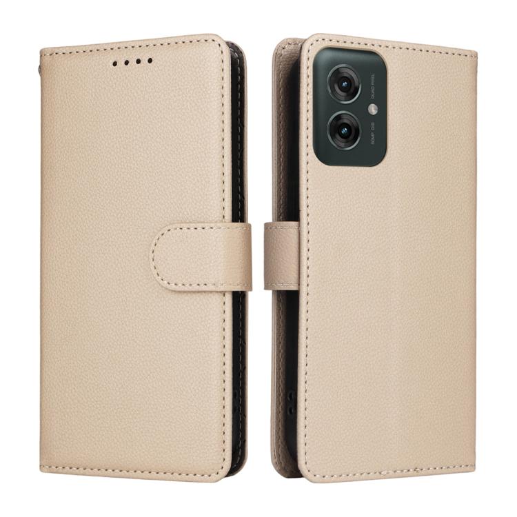 Litchi Texture RFID Blocking 3-Card Wallet Leather Phone Case, For Motorola Moto G55 5G, For Motorola Moto G85 5G / S50 Neo, For Motorola Moto G24 / G04 / G04s / E14, For Motorola Edge 50 Ultra / Moto X50 Ultra