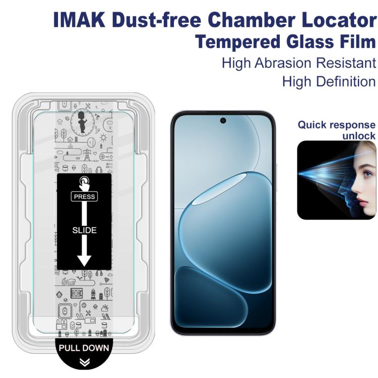 imak Dust-free Chamber Locator H Series Tempered Glass Film, For OPPO K14 5G / K14x 5G, For OPPO Find X9s Pro 5G, For OPPO K15 Pro+, For OPPO K15 Pro 5G, For OPPO Find X9 Ultra 5G, For OPPO A6s Pro 5G, For OPPO A6/A6s 4G/A6t 4G/A6t Pro 4G              ...