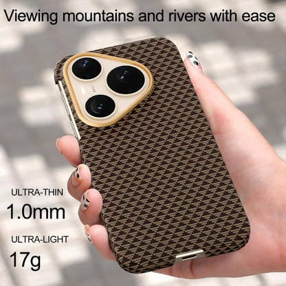 Metal Frame Nanofiber MagSafe Magnetic Phone Case, For Huawei Pura 90 Pro 5G, For Huawei Pura 80 Ultra 5G, For Huawei Pura 80 Pro 5G, For Huawei Pura 80 5G
