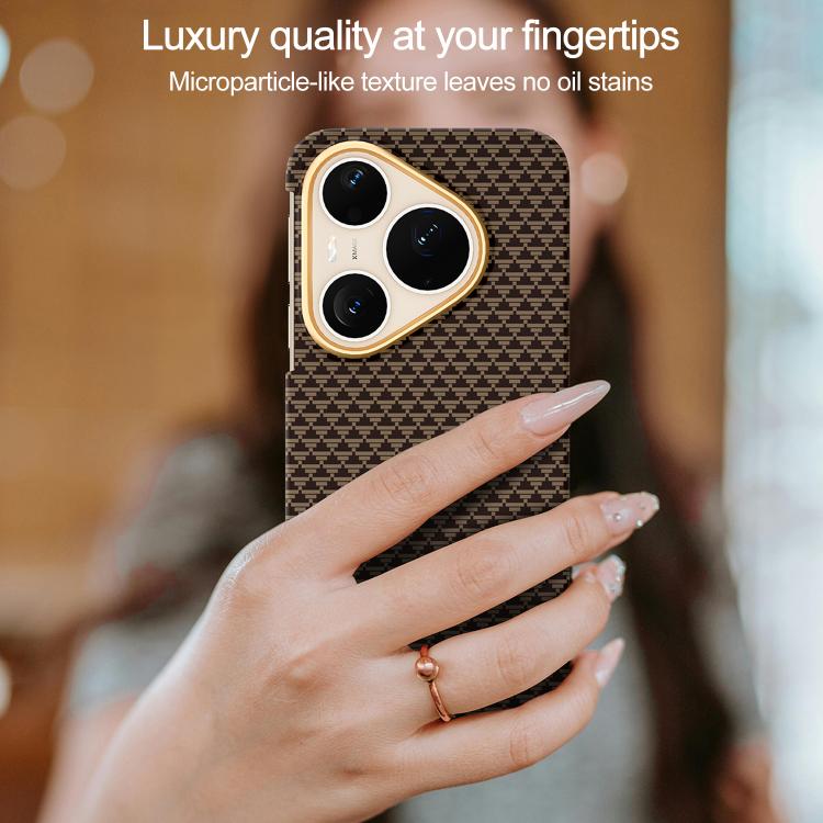 Metal Frame Nanofiber MagSafe Magnetic Phone Case, For Huawei Pura 90 Pro 5G, For Huawei Pura 80 Ultra 5G, For Huawei Pura 80 Pro 5G, For Huawei Pura 80 5G
