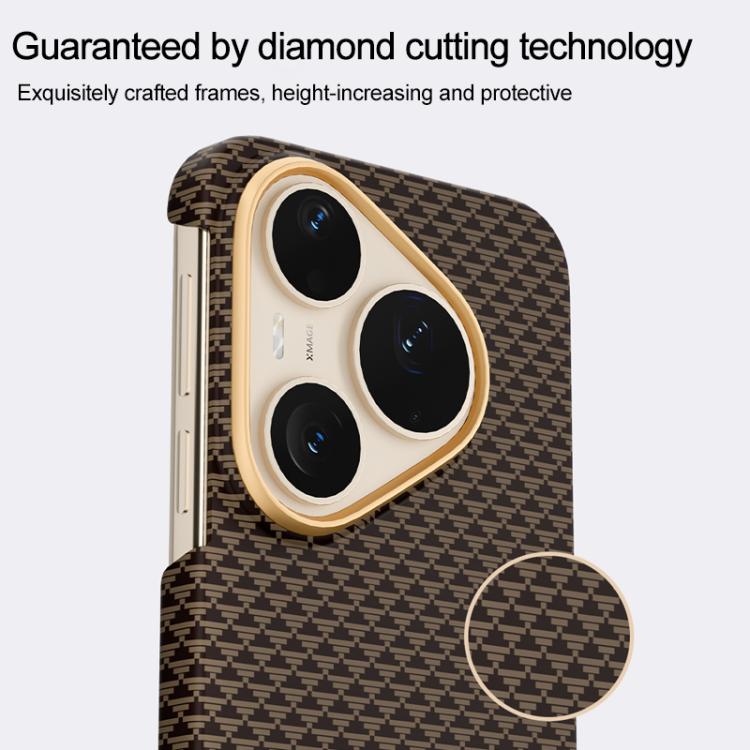 Metal Frame Nanofiber MagSafe Magnetic Phone Case, For Huawei Pura 90 Pro 5G, For Huawei Pura 80 Ultra 5G, For Huawei Pura 80 Pro 5G, For Huawei Pura 80 5G