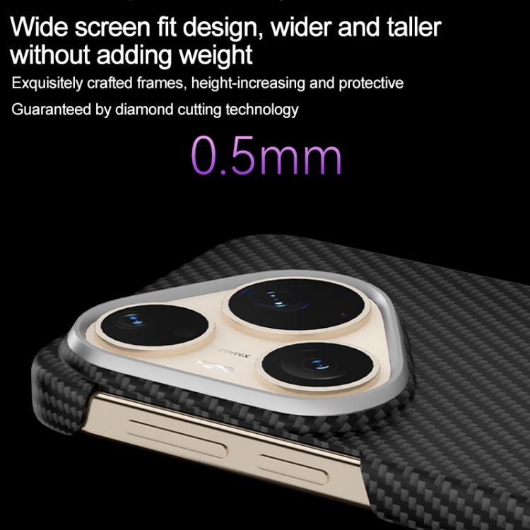 600D Fine Grain Series Carbon Fiber MagSafe Phone Case, For Huawei Pura 90 Pro 5G, For Huawei Pura 80 Ultra 5G, For Huawei Pura 80 Pro 5G, For Huawei Pura 80 5G