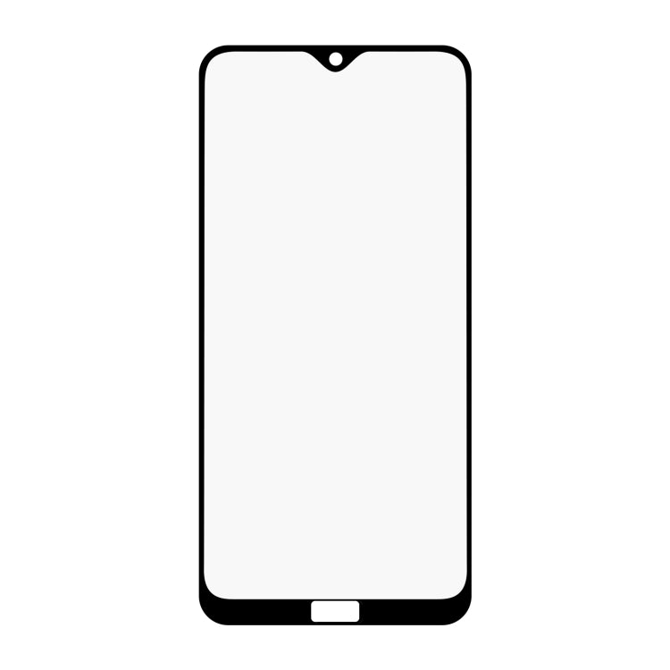 Full screen tempered glass screen protector for a smartphone, black edge border