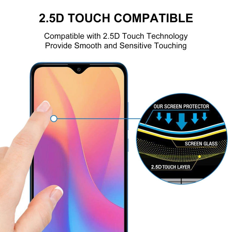 Full screen tempered glass screen protector with 2.5D rounded touch edges