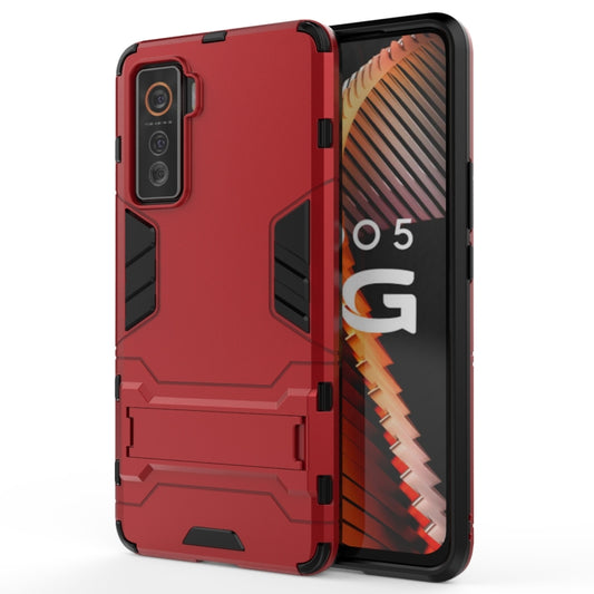 PC + TPU Shockproof Protective Case with Holder, For Vivo iQOO 5 5G, For OnePlus 8T, For OPPO F17 Pro, For Huawei Y9a, For Vivo Y20, For OPPO Realme X7, For OPPO Realme X7 Pro, For OPPO Realme 7, For OPPO Realme 7 Pro, For OPPO Reno4 SE                ...