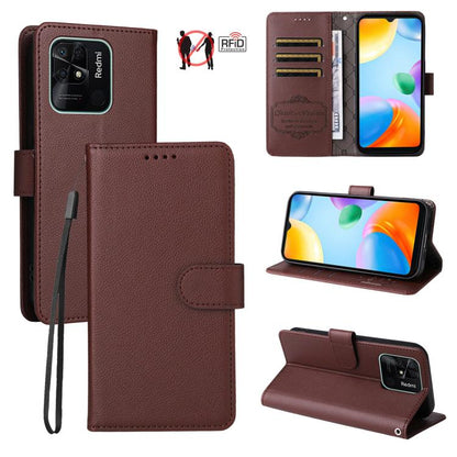 Litchi Texture RFID Blocking 3-Card Wallet Leather Phone Case, For Redmi K70E, For Redmi Note 13 Pro 5G / Poco X6 5G, For Redmi Note 13 5G, For Redmi Note 13 Pro+ 5G, For Redmi 12 4G / 5G / Note 12R, For Redmi Note 12 Turbo / Poco F5                   ...