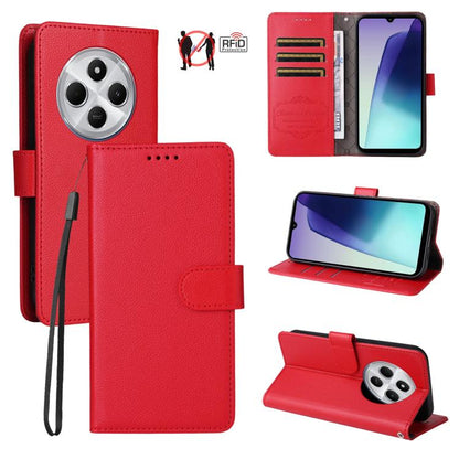 Litchi Texture RFID Blocking 3-Card Wallet Leather Phone Case, For Redmi Turbo 4 Pro 5G / Poco F7 5G, For Redmi A5 4G EU 173.3mm, For Redmi A5 4G Global 171.7mm, For Redmi Note 14S / 13 Pro 4G Global, For Redmi K80 Pro / Poco F7 Ultra                  ...