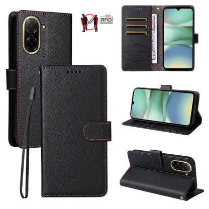 Litchi Texture RFID Blocking 3-Card Wallet Leather Phone Case, For Redmi Turbo 4 Pro 5G / Poco F7 5G, For Redmi A5 4G EU 173.3mm, For Redmi A5 4G Global 171.7mm, For Redmi Note 14S / 13 Pro 4G Global, For Redmi K80 Pro / Poco F7 Ultra                  ...