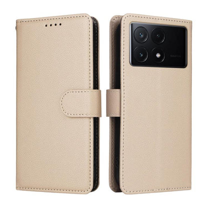 Litchi Texture RFID Blocking 3-Card Wallet Leather Phone Case, For Redmi K70E, For Redmi Note 13 Pro 5G / Poco X6 5G, For Redmi Note 13 5G, For Redmi Note 13 Pro+ 5G, For Redmi 12 4G / 5G / Note 12R, For Redmi Note 12 Turbo / Poco F5                   ...