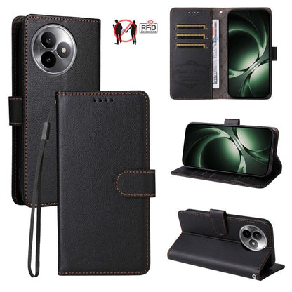 Litchi Texture RFID Blocking 3-Card Wallet Leather Phone Case, For Redmi Note 17 5G / 4G Global 169.7mm, For Redmi 17C 5G, For Redmi Note 17 Pro+ 5G Global 163.4mm, For Redmi 17 5G / 4G Global 170mm, For Redmi K90 Max 5G / K90 Ultra 5G, For Redmi 15a 5...
