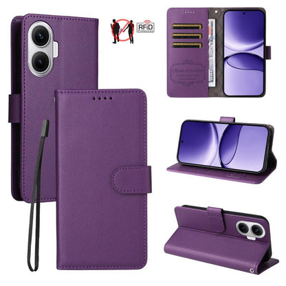 Litchi Texture RFID Blocking 3-Card Wallet Leather Phone Case, For Redmi Turbo 4 Pro 5G / Poco F7 5G, For Redmi A5 4G EU 173.3mm, For Redmi A5 4G Global 171.7mm, For Redmi Note 14S / 13 Pro 4G Global, For Redmi K80 Pro / Poco F7 Ultra                  ...