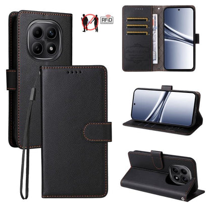 Litchi Texture RFID Blocking 3-Card Wallet Leather Phone Case, For Redmi Note 17 5G / 4G Global 169.7mm, For Redmi 17C 5G, For Redmi Note 17 Pro+ 5G Global 163.4mm, For Redmi 17 5G / 4G Global 170mm, For Redmi K90 Max 5G / K90 Ultra 5G, For Redmi 15a 5...