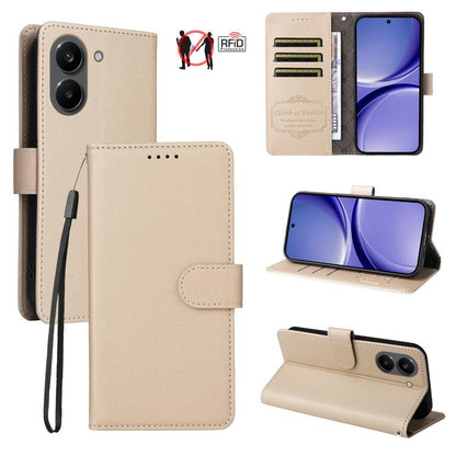 Litchi Texture RFID Blocking 3-Card Wallet Leather Phone Case, For Redmi Note 17 5G / 4G Global 169.7mm, For Redmi 17C 5G, For Redmi Note 17 Pro+ 5G Global 163.4mm, For Redmi 17 5G / 4G Global 170mm, For Redmi K90 Max 5G / K90 Ultra 5G, For Redmi 15a 5...