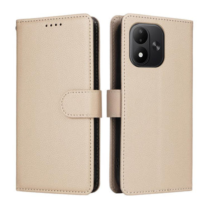 Litchi Texture RFID Blocking 3-Card Wallet Leather Phone Case, For Redmi Note 17 5G / 4G Global 169.7mm, For Redmi 17C 5G, For Redmi Note 17 Pro+ 5G Global 163.4mm, For Redmi 17 5G / 4G Global 170mm, For Redmi K90 Max 5G / K90 Ultra 5G, For Redmi 15a 5...