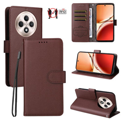 Litchi Texture RFID Blocking 3-Card Wallet Leather Phone Case, For OPPO A7 Pro Max 5G, For OPPO F33 Pro 5G, For OPPO Reno15 F 5G, For OPPO Reno15 5G Global / Reno 15c 5G, For OPPO A6 4G / 5G / A6x 5G Global, For OPPO Find X9                            ...