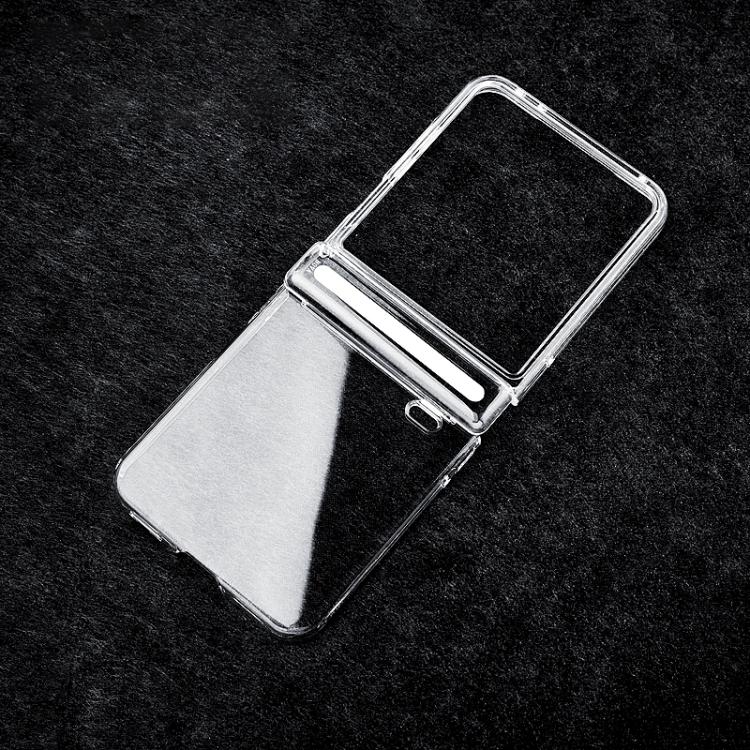 Transparent PC Dual Axis Shockproof Phone Case, For Honor Magic V Flip 2, For Honor Magic V5