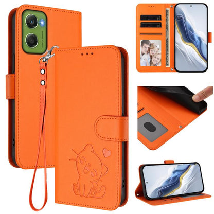 Embossed Heart Cat Leather Phone Case with Hand Strap, For Motorola Moto G Max / G87 / G77 / G67, For Motorola Moto G47 5G / G37 / G37 Power 5G, For Motorola Edge 70 Pro 5G, For Motorola Moto X70 Air Pro / Signature 5G                                  ...