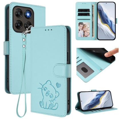 Embossed Heart Cat Leather Phone Case with Hand Strap, For Motorola Moto G Max / G87 / G77 / G67, For Motorola Moto G47 5G / G37 / G37 Power 5G, For Motorola Edge 70 Pro 5G, For Motorola Moto X70 Air Pro / Signature 5G                                  ...