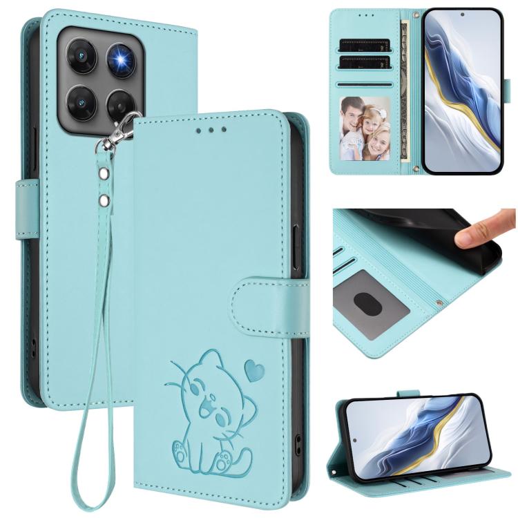Embossed Heart Cat Leather Phone Case with Hand Strap, For Motorola Moto G Max / G87 / G77 / G67, For Motorola Moto G47 5G / G37 / G37 Power 5G, For Motorola Edge 70 Pro 5G, For Motorola Moto X70 Air Pro / Signature 5G                                  ...
