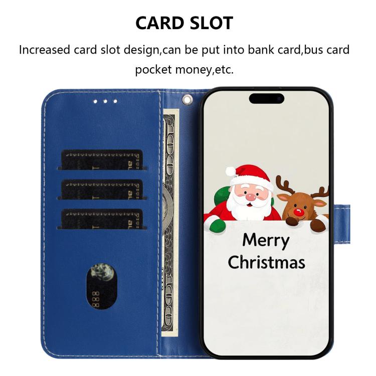 Christmas Series Buckle Leather Phone Case with Hand Strap, For vivo X300 Pro 5G, For vivo X300 5G, For vivo Y31 5G Global, For vivo V60 Lite 5G Global, For vivo Y400 5G, For vivo V60 5G