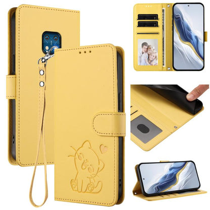 Embossed Heart Cat Leather Phone Case with Hand Strap, For Nokia G21 4G / G11 4G, For Nokia C30, For Nokia XR20, For Nokia C20 / C10