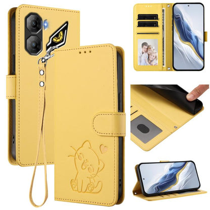 Embossed Heart Cat Leather Phone Case with Hand Strap, For ZTE Blade A36 4G, For ZTE Blade A56 4G, For ZTE nubia Neo 3, For ZTE nubia RedMagic 10 Air, For ZTE Kantan Sumaho 4 A402ZT, For ZTE Blade V60 4G / Axon 60 4G, For ZTE Blade A35e                ...